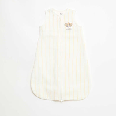 Sleeveless 'Disney' 'Simba' Velour Zip-Up Sleep Sack WHITE
