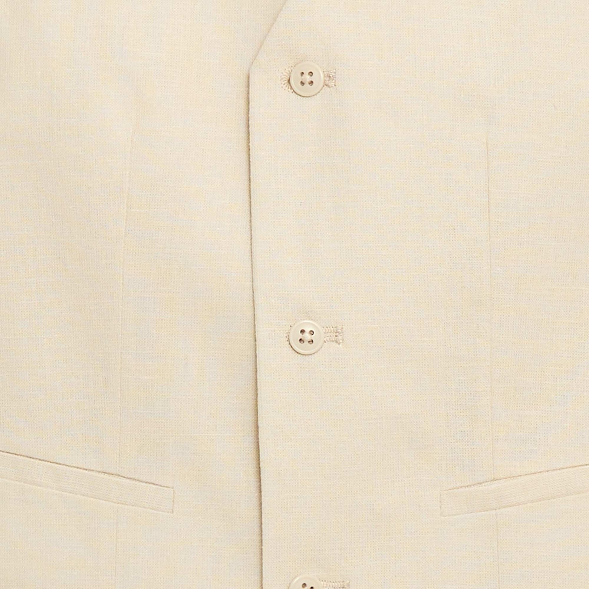 Sleeveless Suit Vest BEIGE