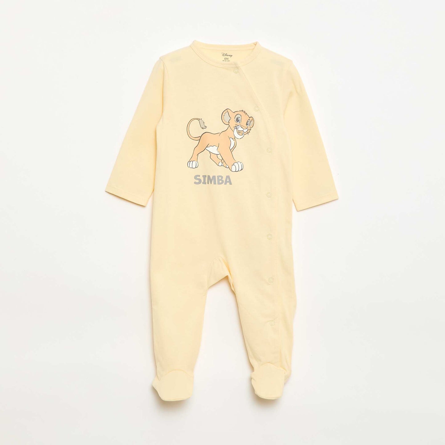 Disney Cotton Sleepsuit Pyjamas YELLOW