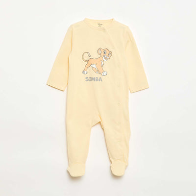 Disney Cotton Sleepsuit Pyjamas YELLOW