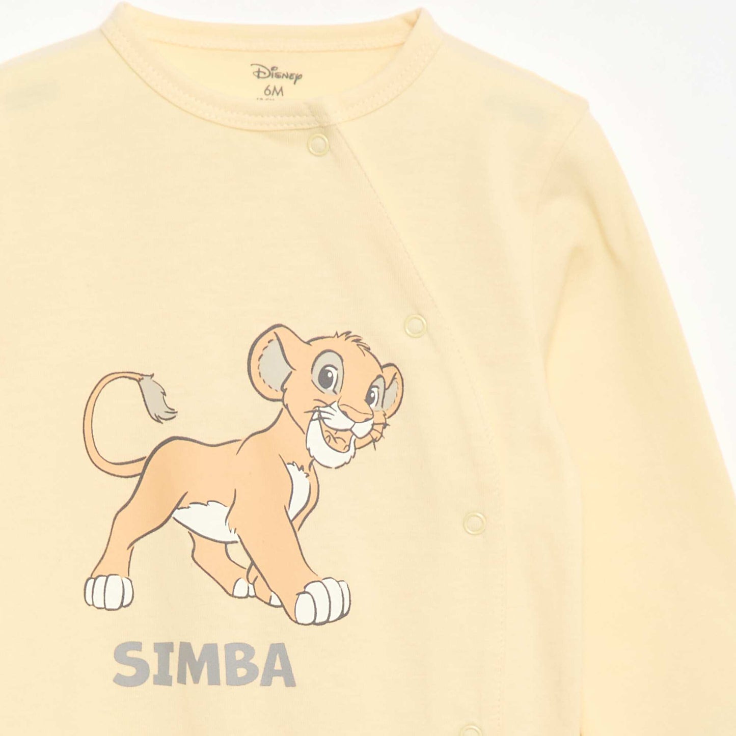 Disney Cotton Sleepsuit Pyjamas YELLOW