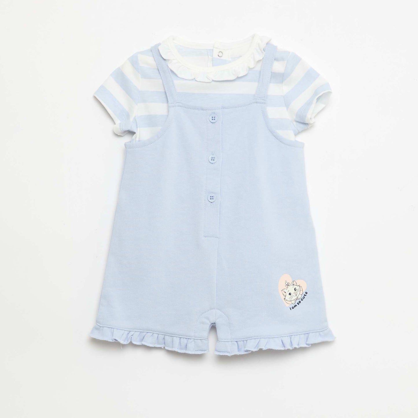 Disney 2-Piece Set - T-shirt + Short Romper BLUE