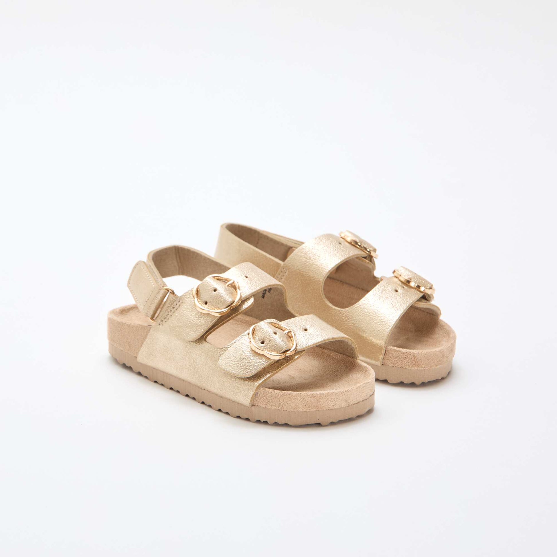 Floral Double Strap Sandals YELLOW