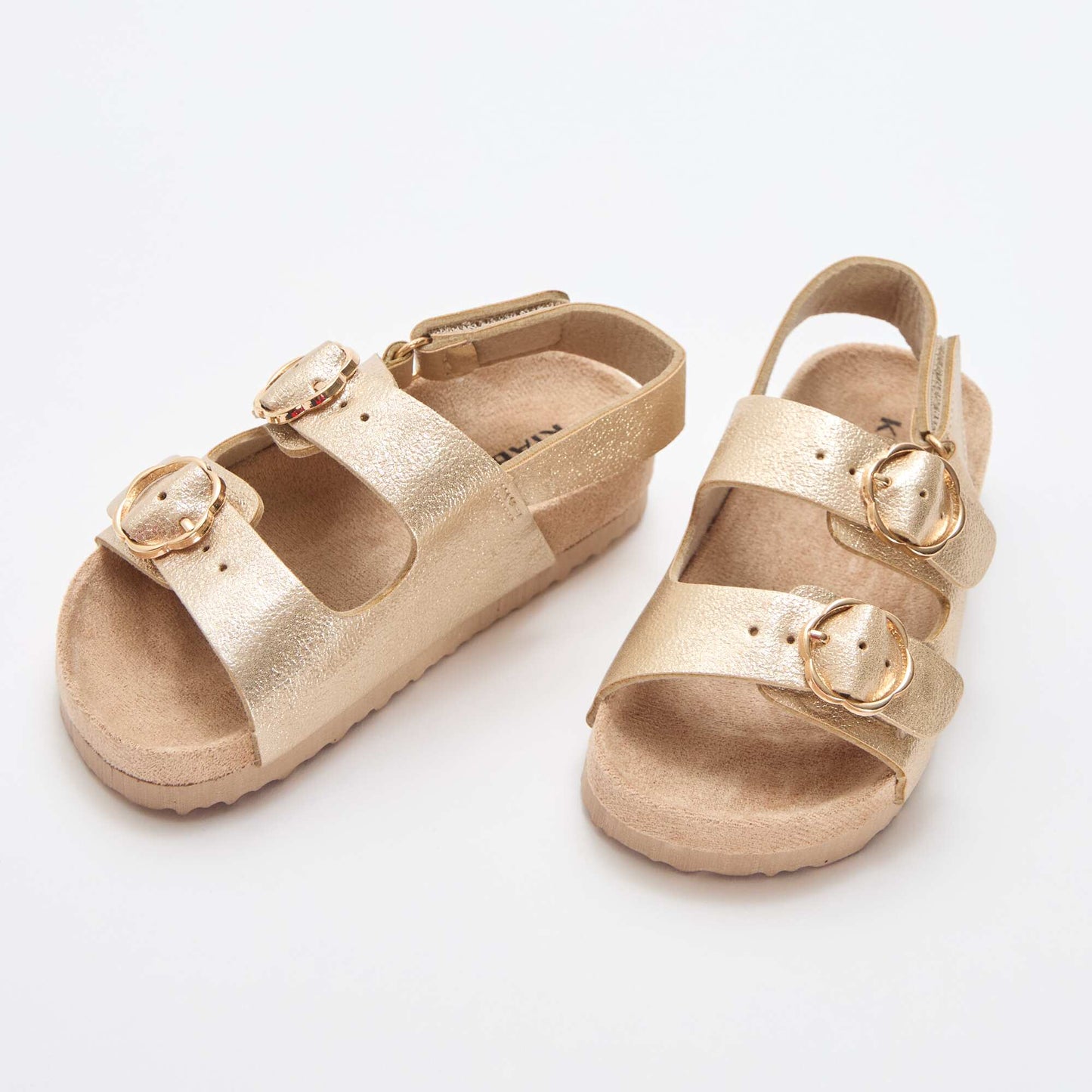 Floral Double Strap Sandals YELLOW