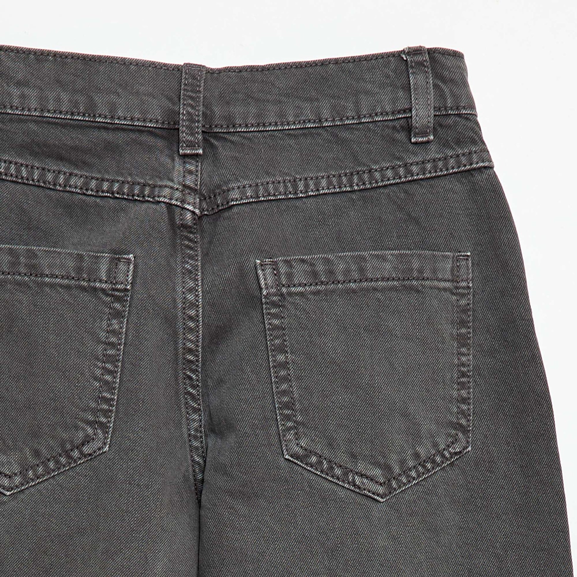 Balloon Fit Wide Leg Denim Pants GREY