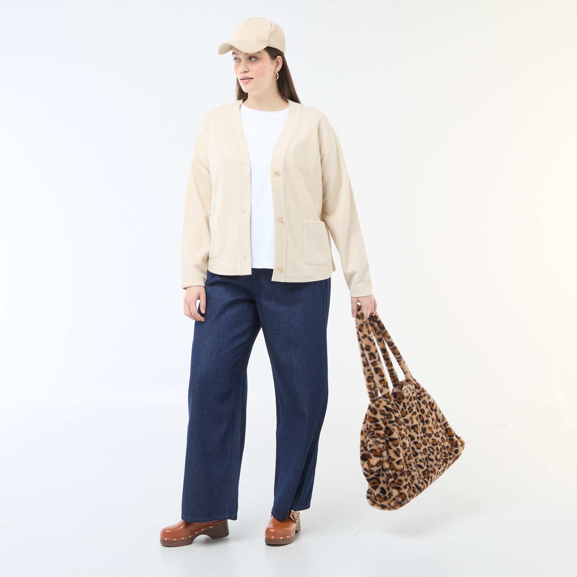 Cozy Knit Cardigan BEIGE