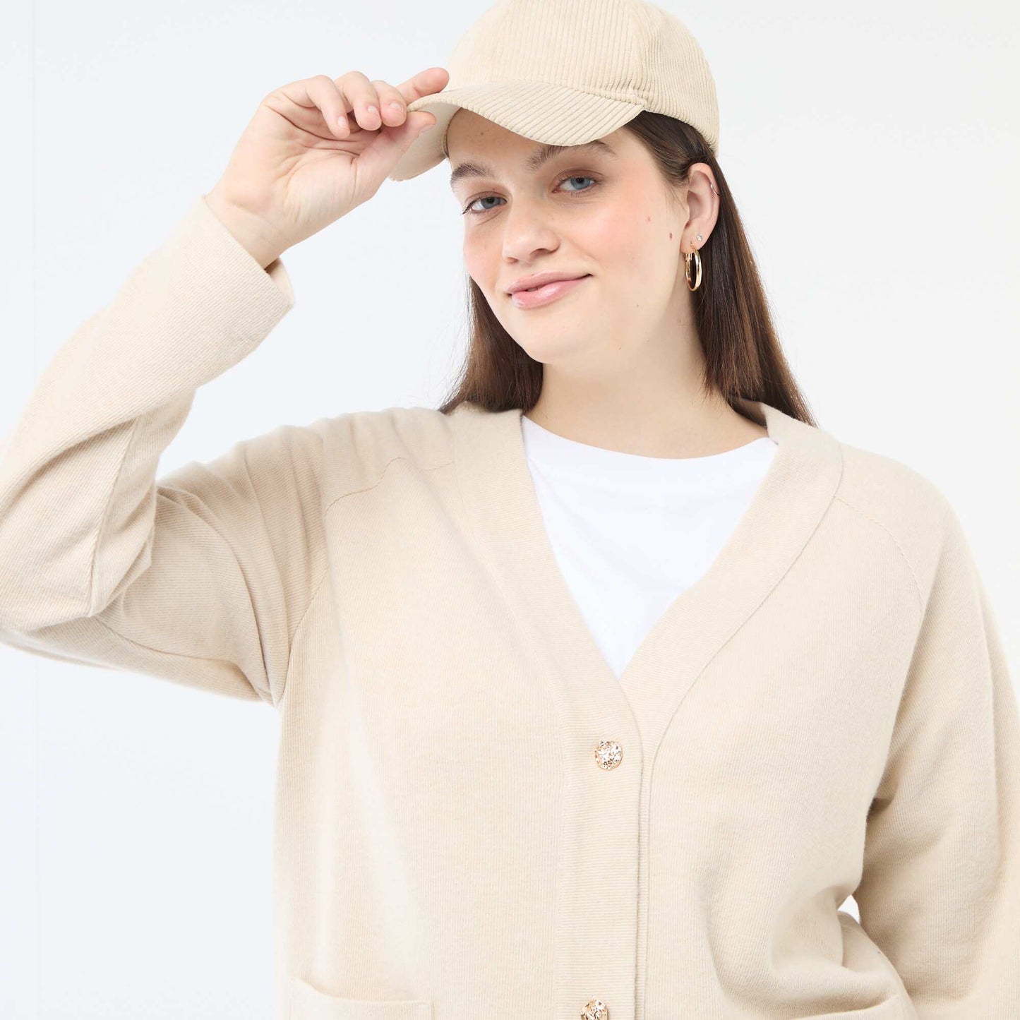 Cozy Knit Cardigan BEIGE