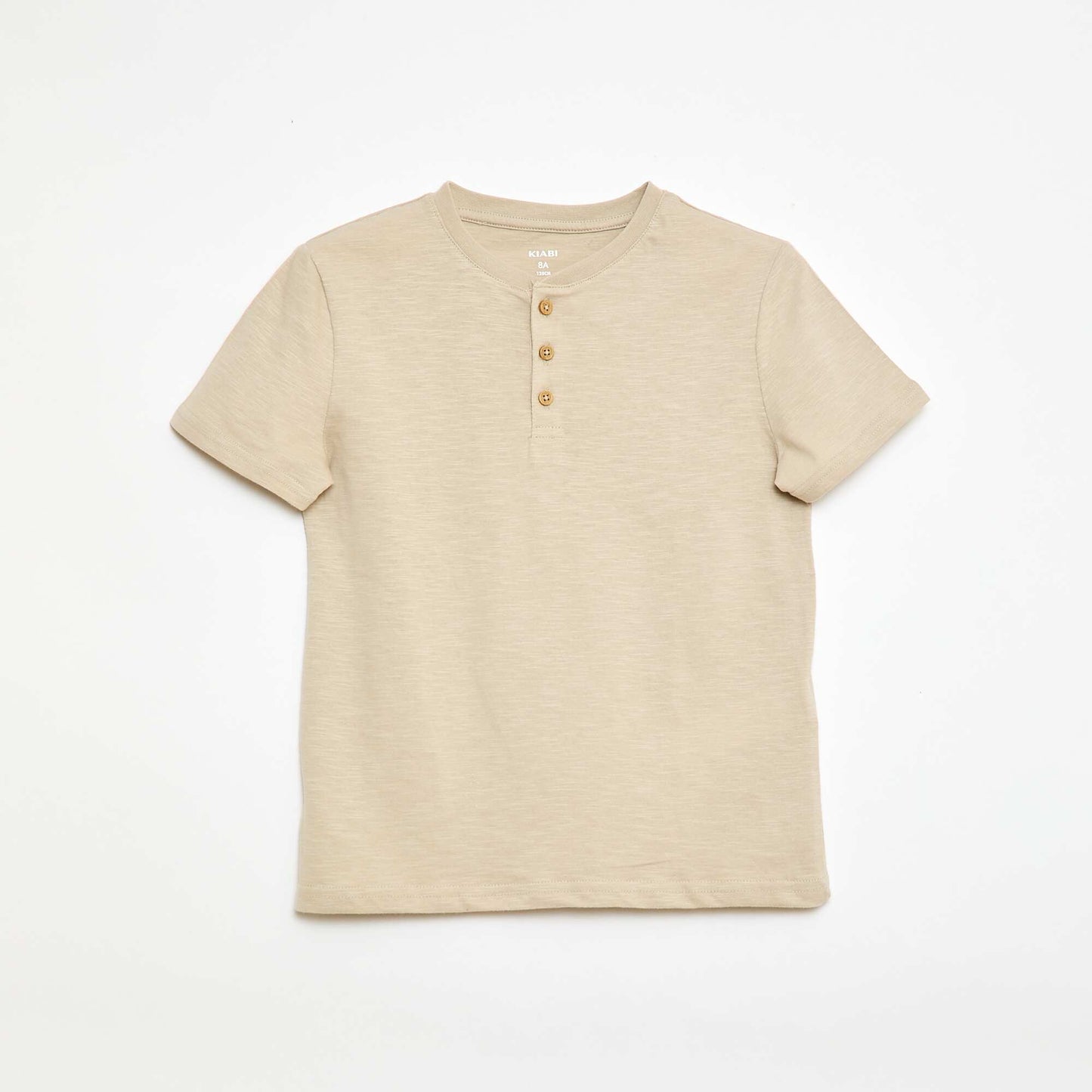 Tunisian Collar T-Shirt BEIGE