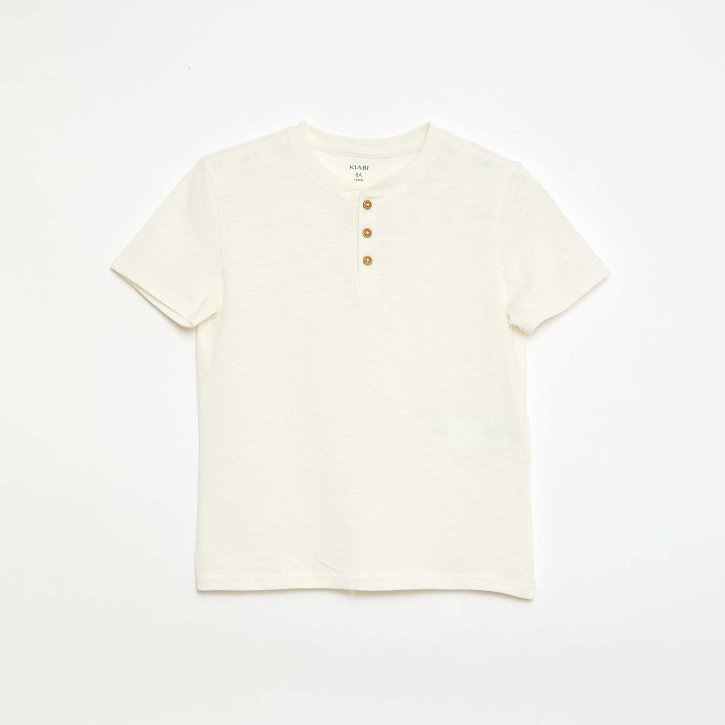 Tunisian Collar T-Shirt WHITE