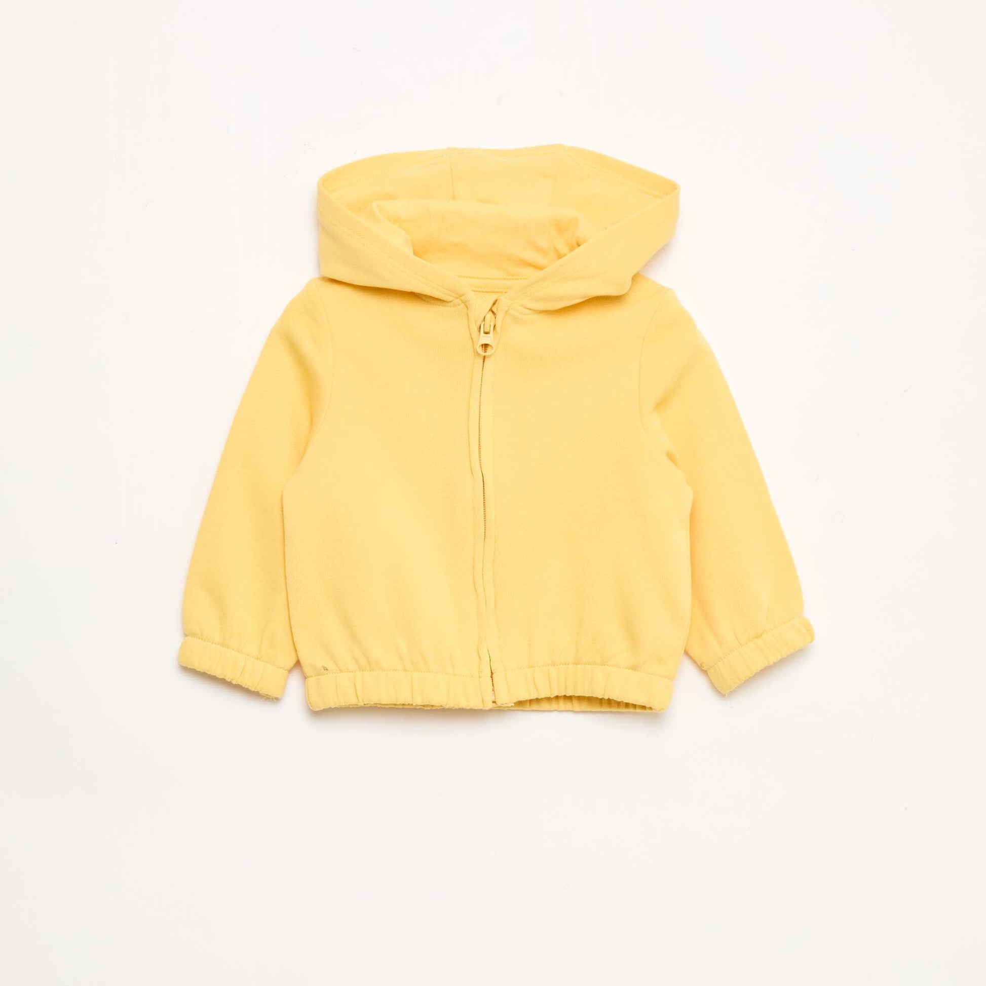 French Terry Zip-Up Sweatshirt YELLOW