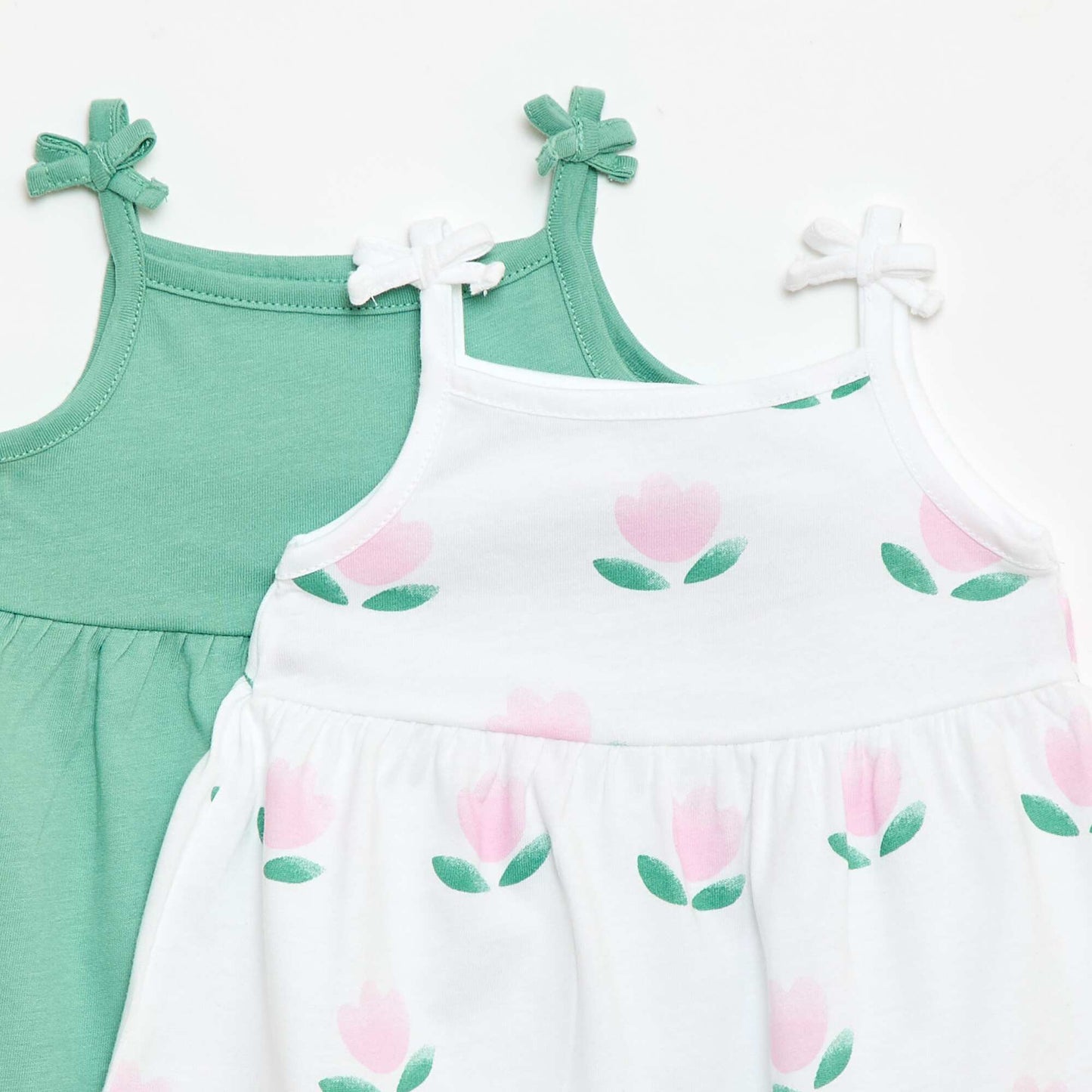 Set of 2 strap dresses WHITE