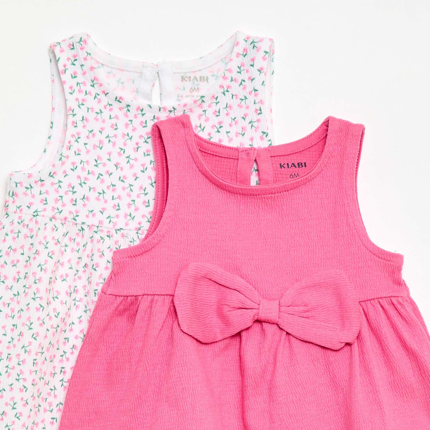 Pack of 2 Dresses with Fancy Bow PINK