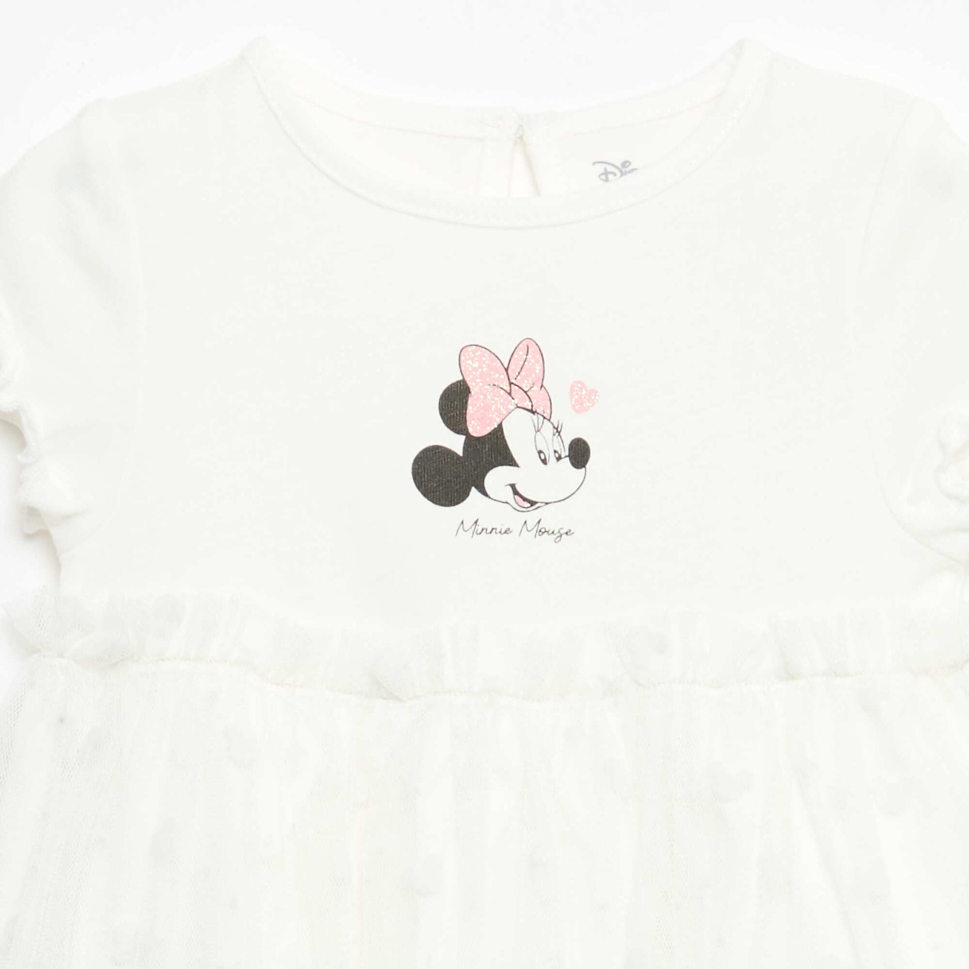 Disney 'Minnie' Tulle Cotton Dress WHITE