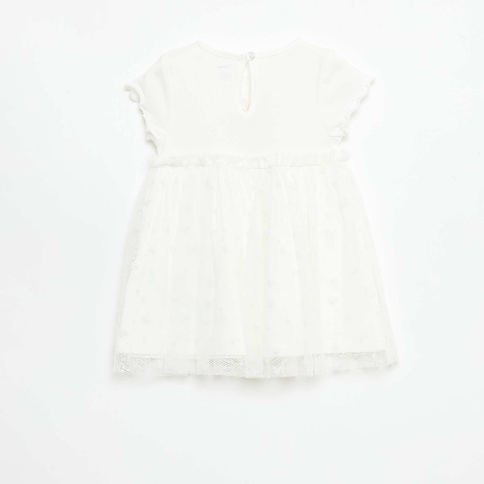 Disney 'Minnie' Tulle Cotton Dress WHITE