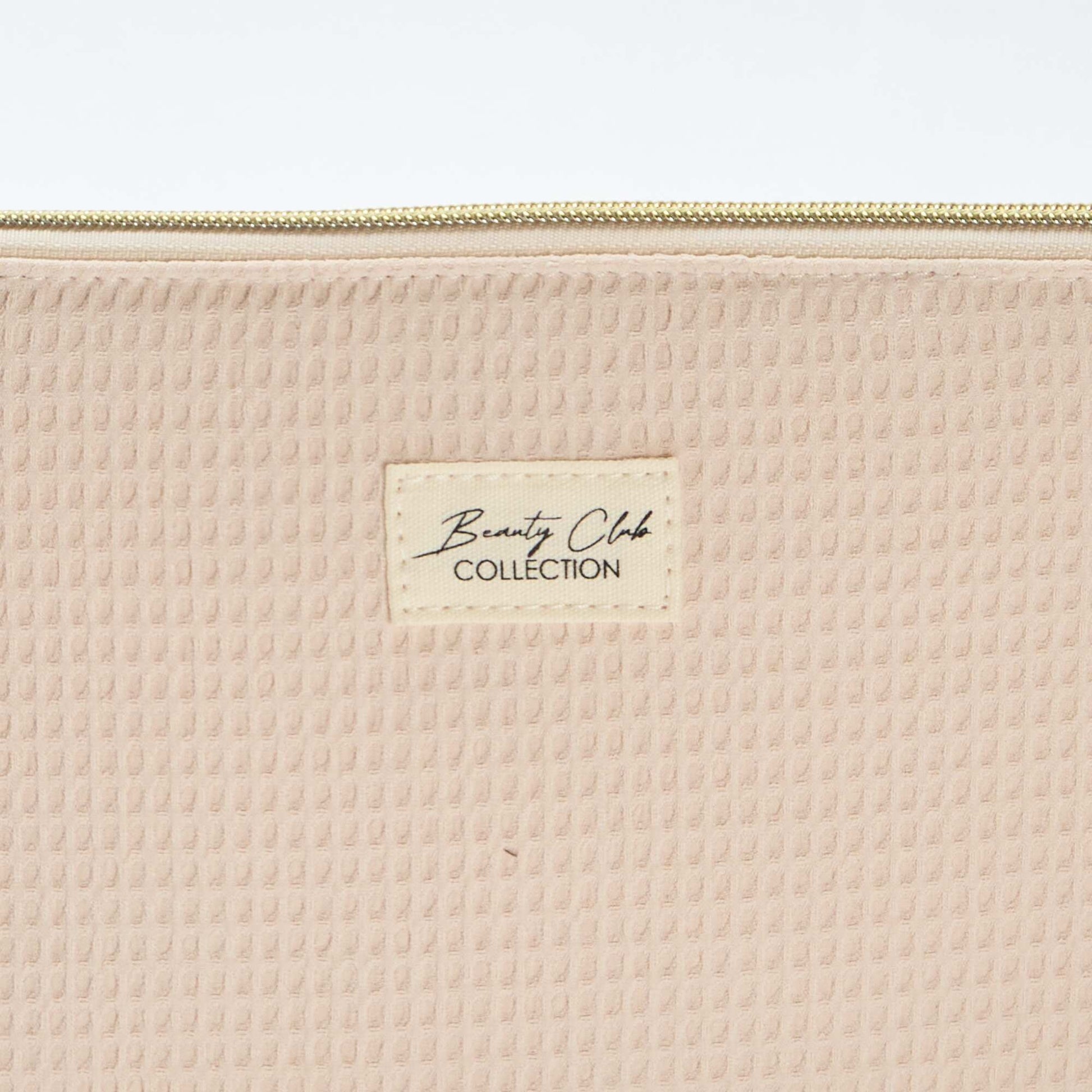 Quilted Storage Pouch BEIGE