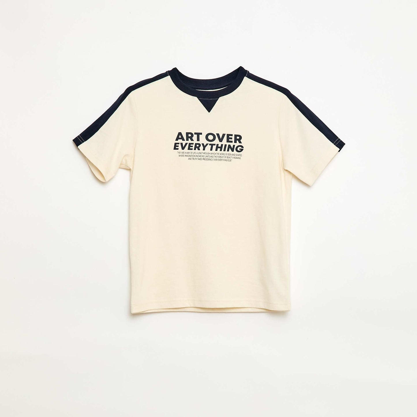 Message Print T-shirt WHITE