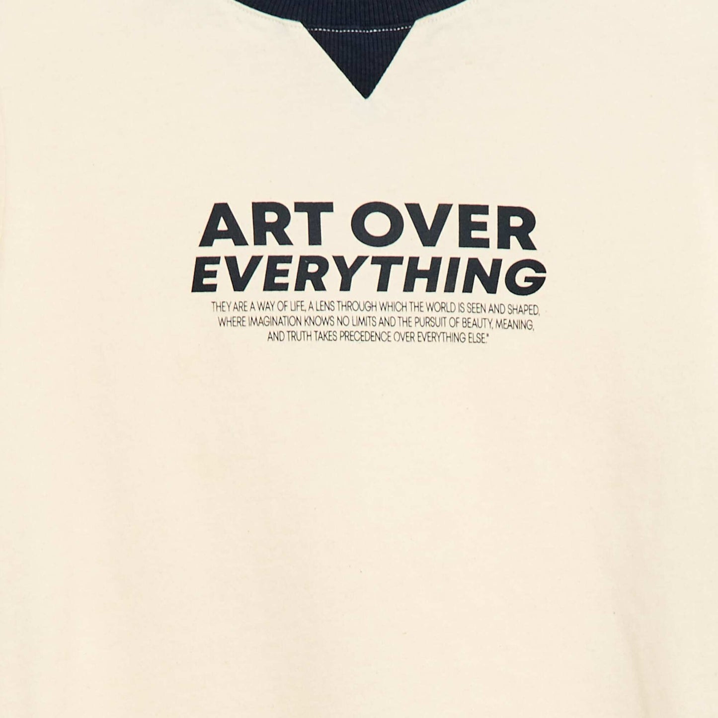 Message Print T-shirt WHITE