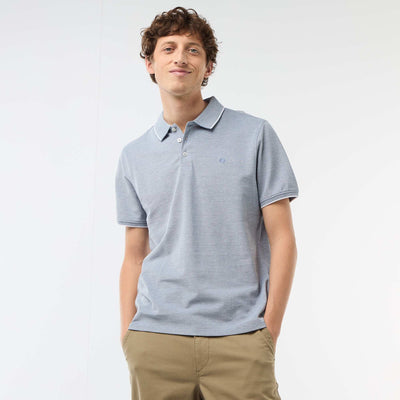 Polo Shirt with Chest Embroidery BLUE