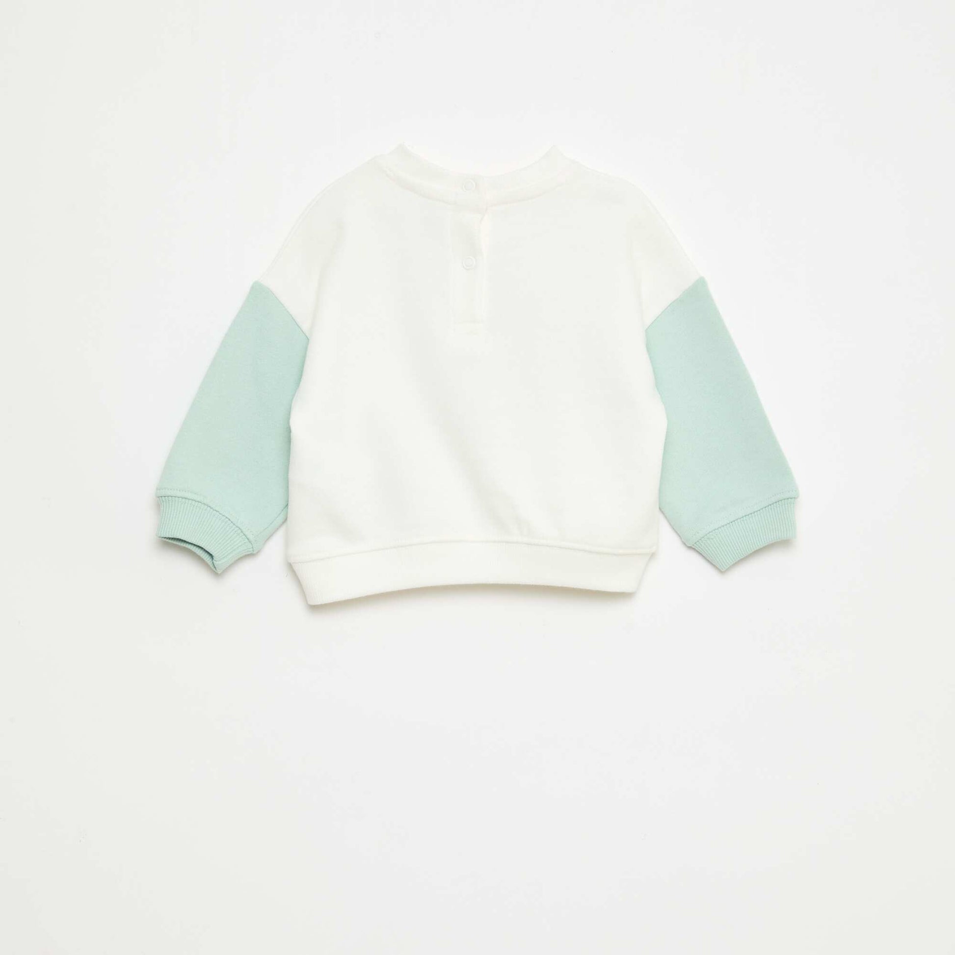Jurassic World' Sweatshirt with Contrasting Sleeves GREEN