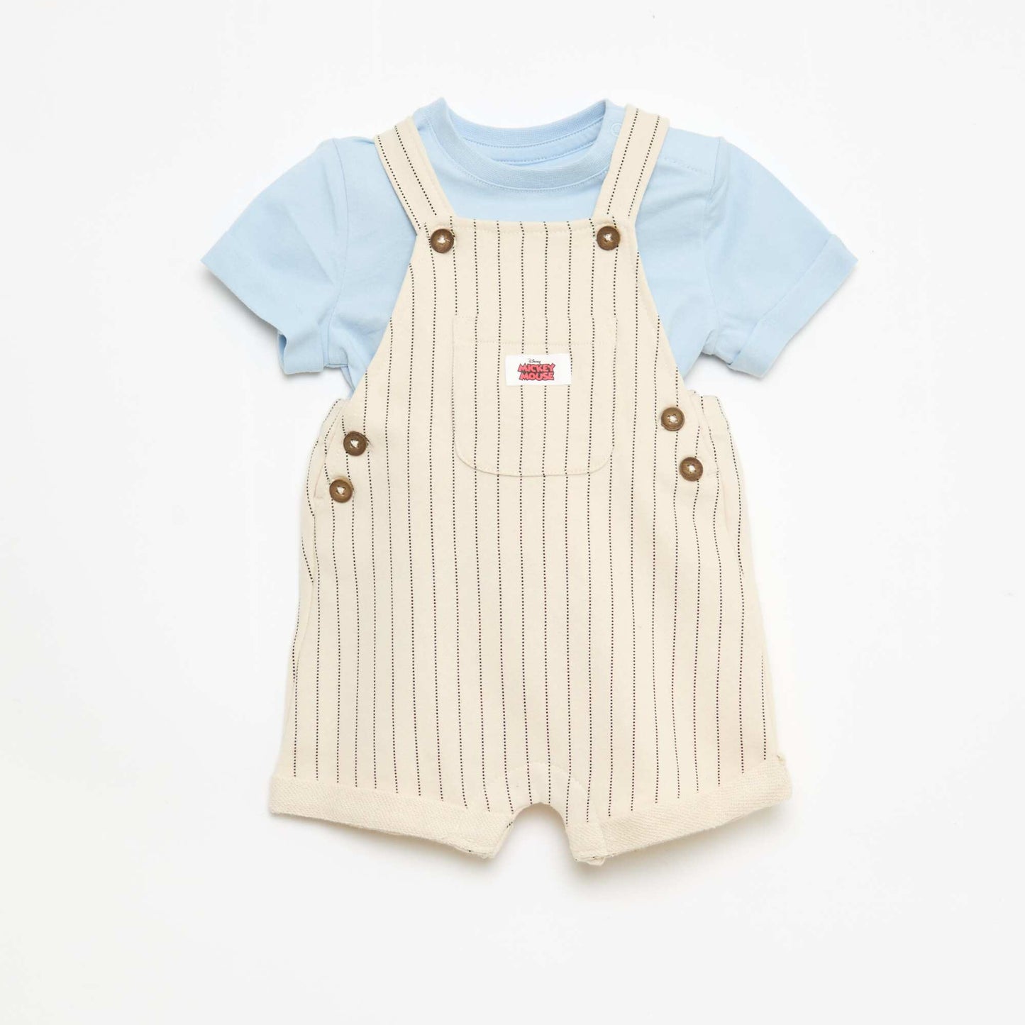 Disney 'Mickey' T-shirt + Dungarees Set - 2 pieces BLUE