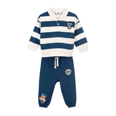 Patrol' 2-piece sweat polo shirt + jogging bottoms set BLUE