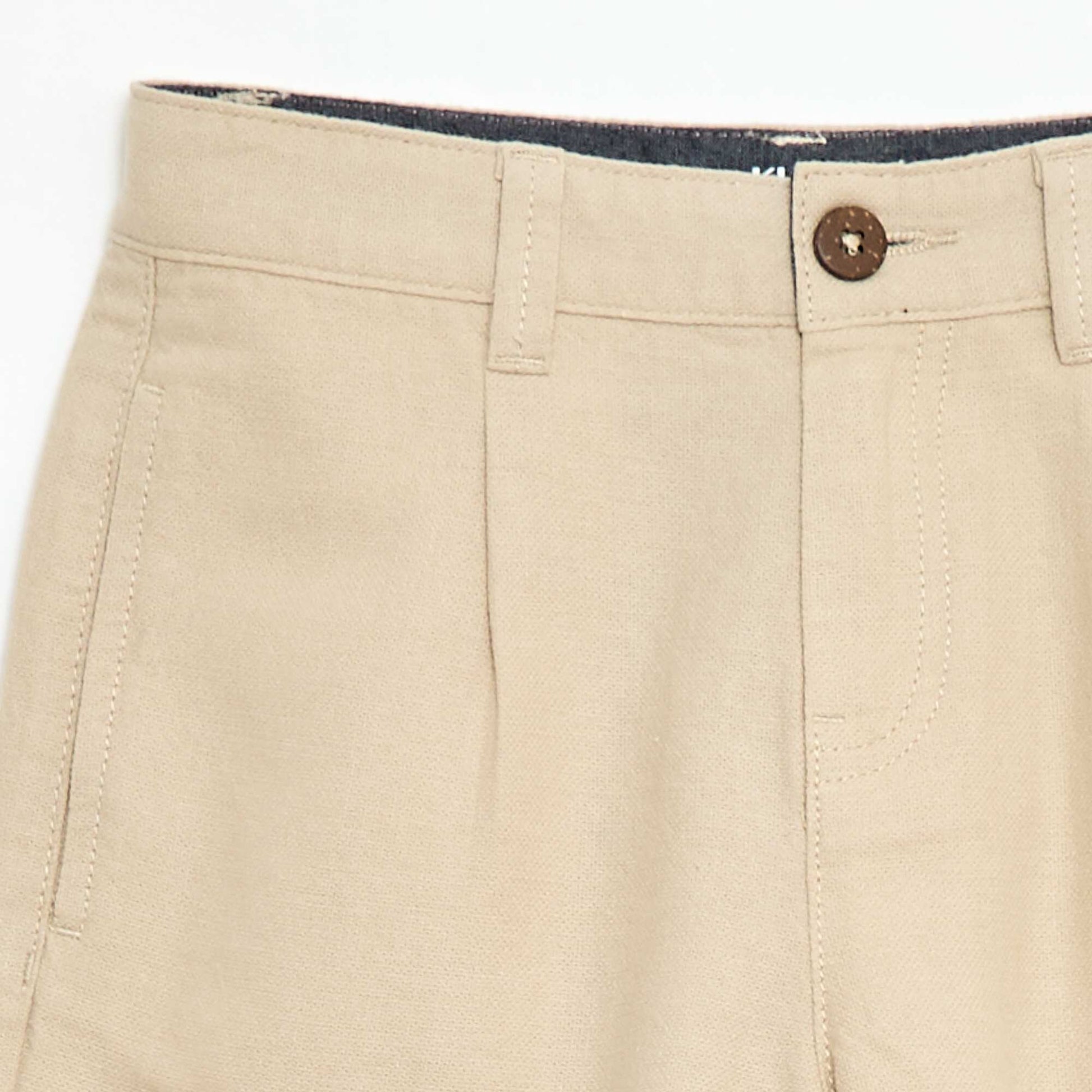 Plain chino shorts BEIGE