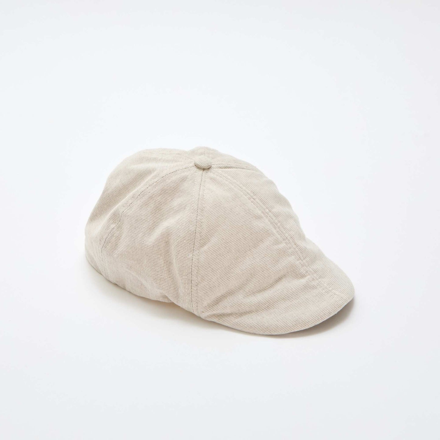 Cotton and Linen Newsboy Cap BEIGE