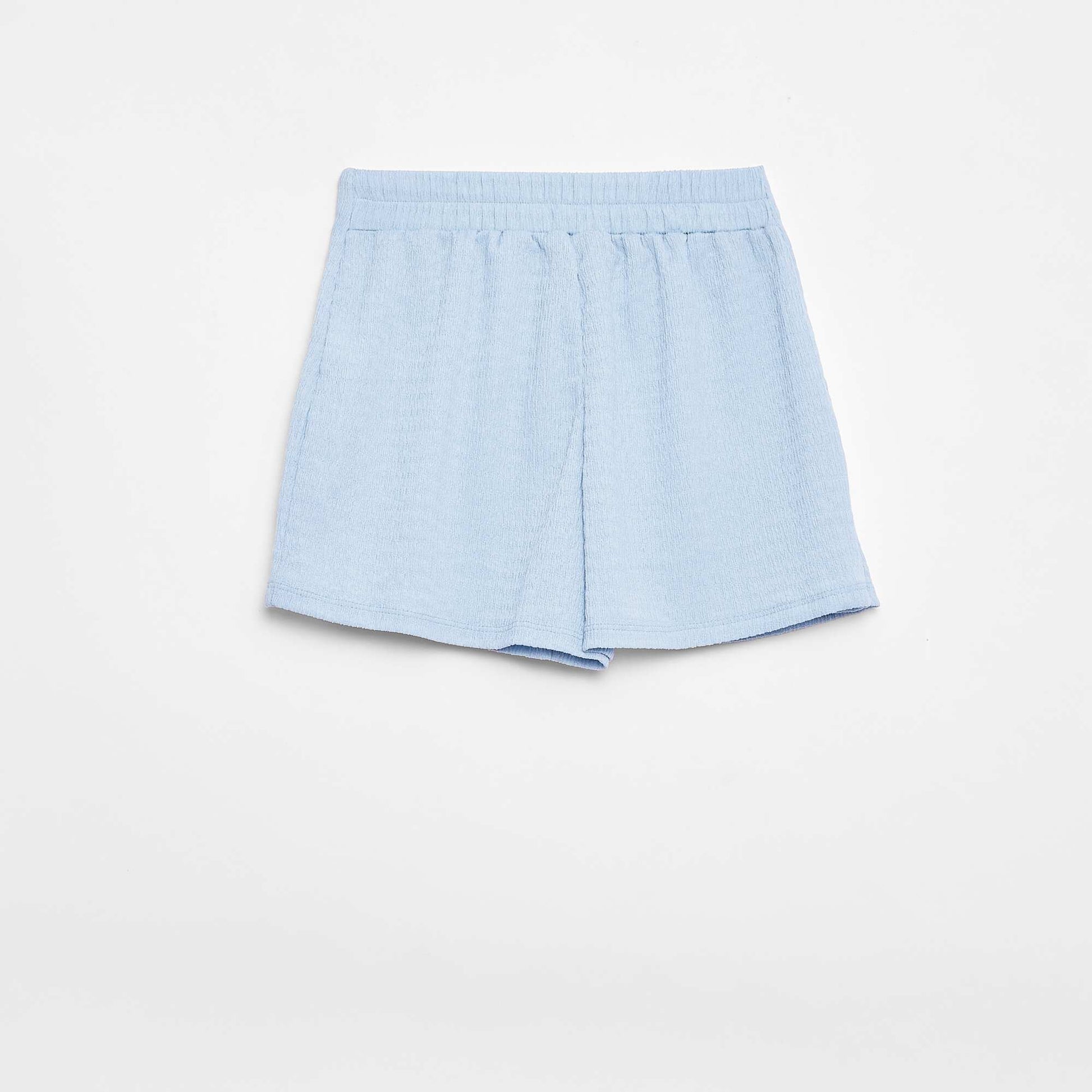 Solid Lightweight Knit Skort SKY BLUE