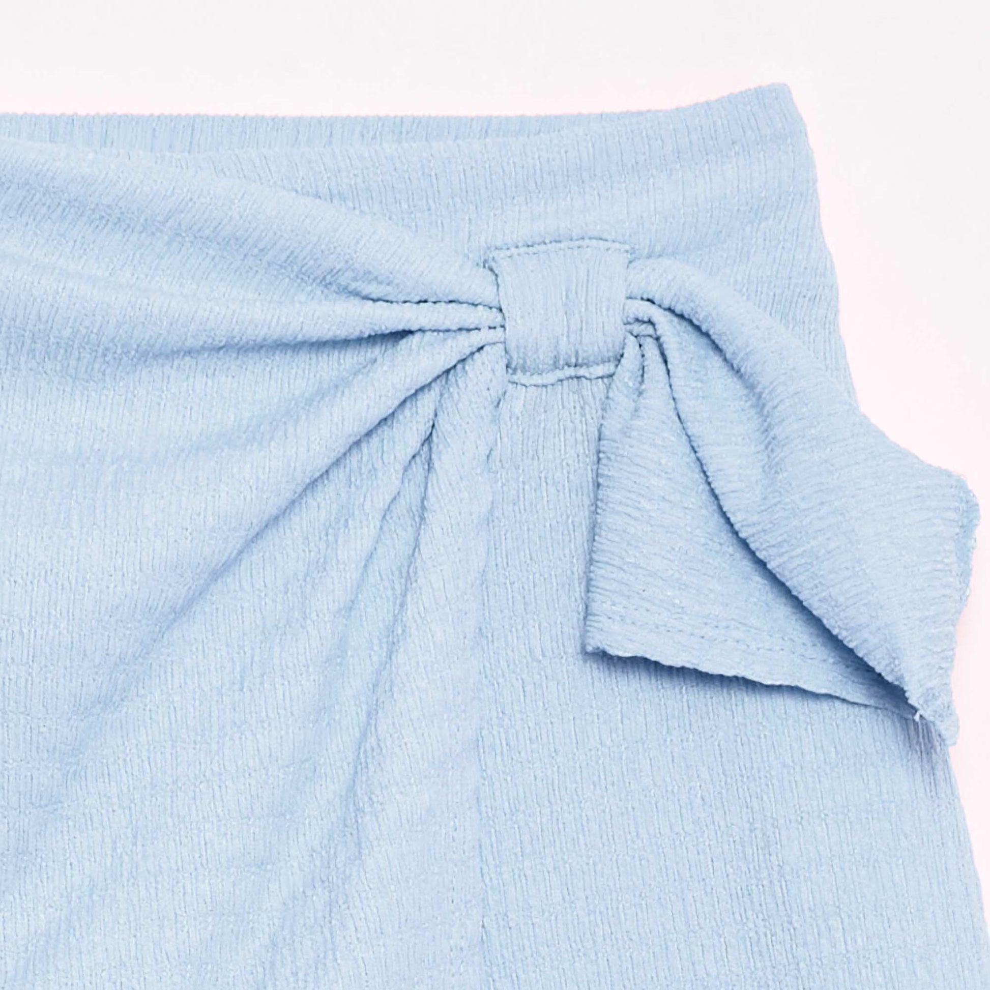 Solid Lightweight Knit Skort SKY BLUE