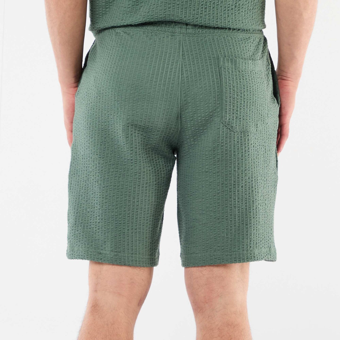 Solid Heavyweight Knit Bermuda GREEN