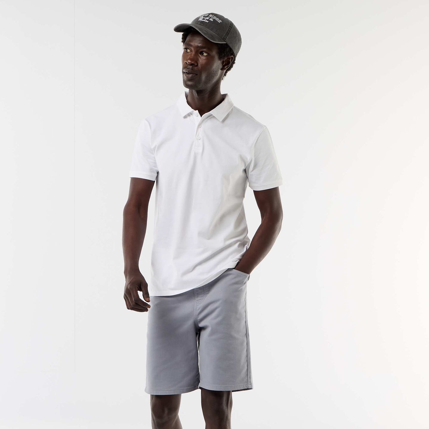 Lightweight Bermuda shorts with drawstrings BLUE