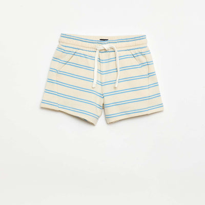Unbrushed Fleece Shorts WHITE