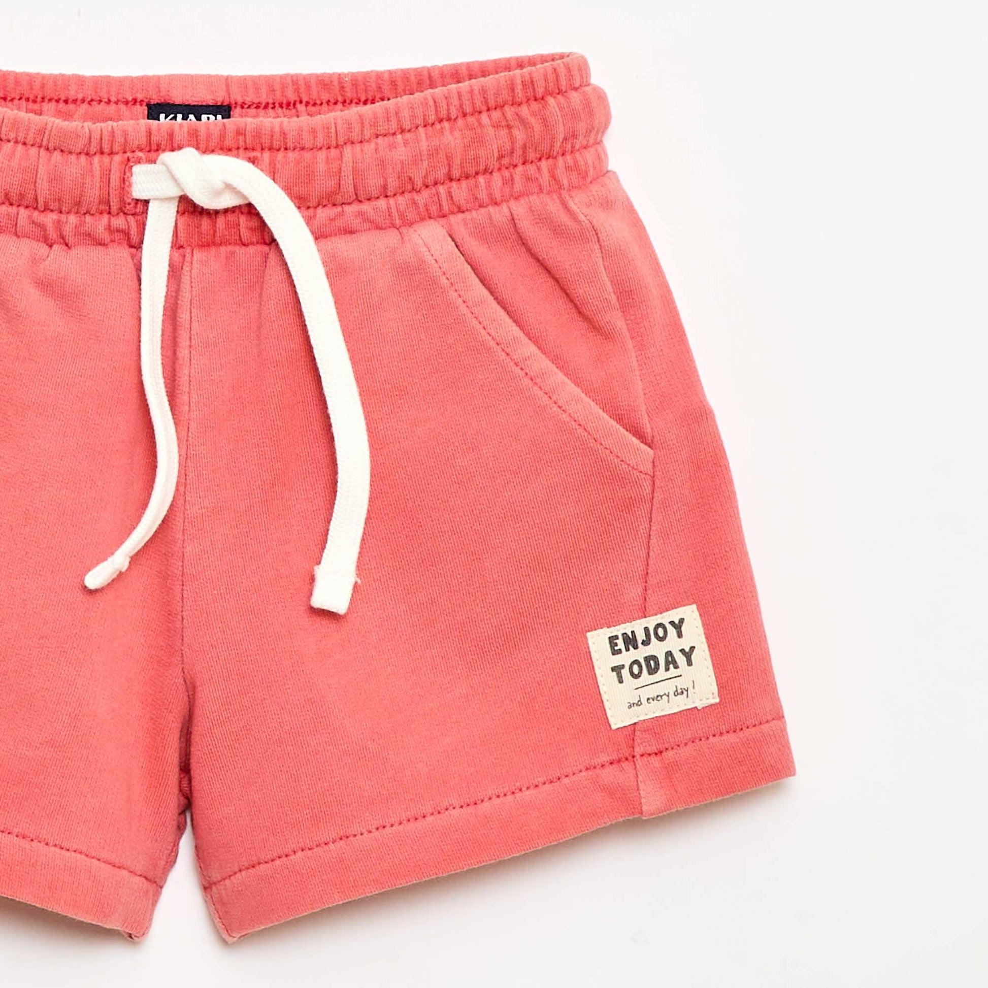 Unbrushed Fleece Shorts ORANGE