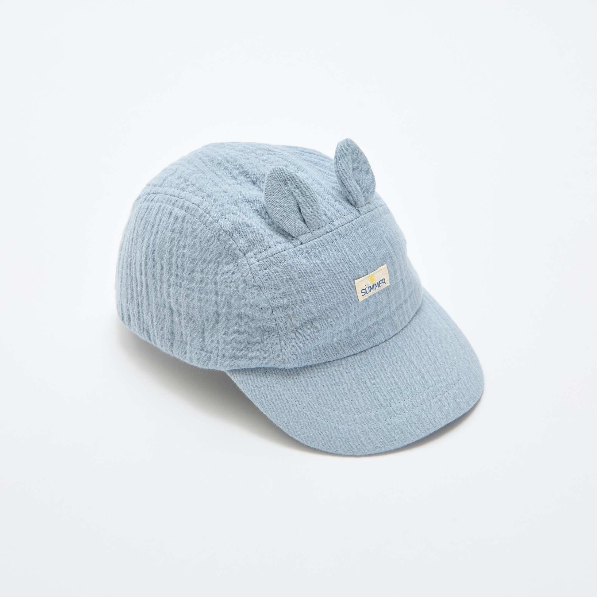 Cotton Gauze Cap BLUE