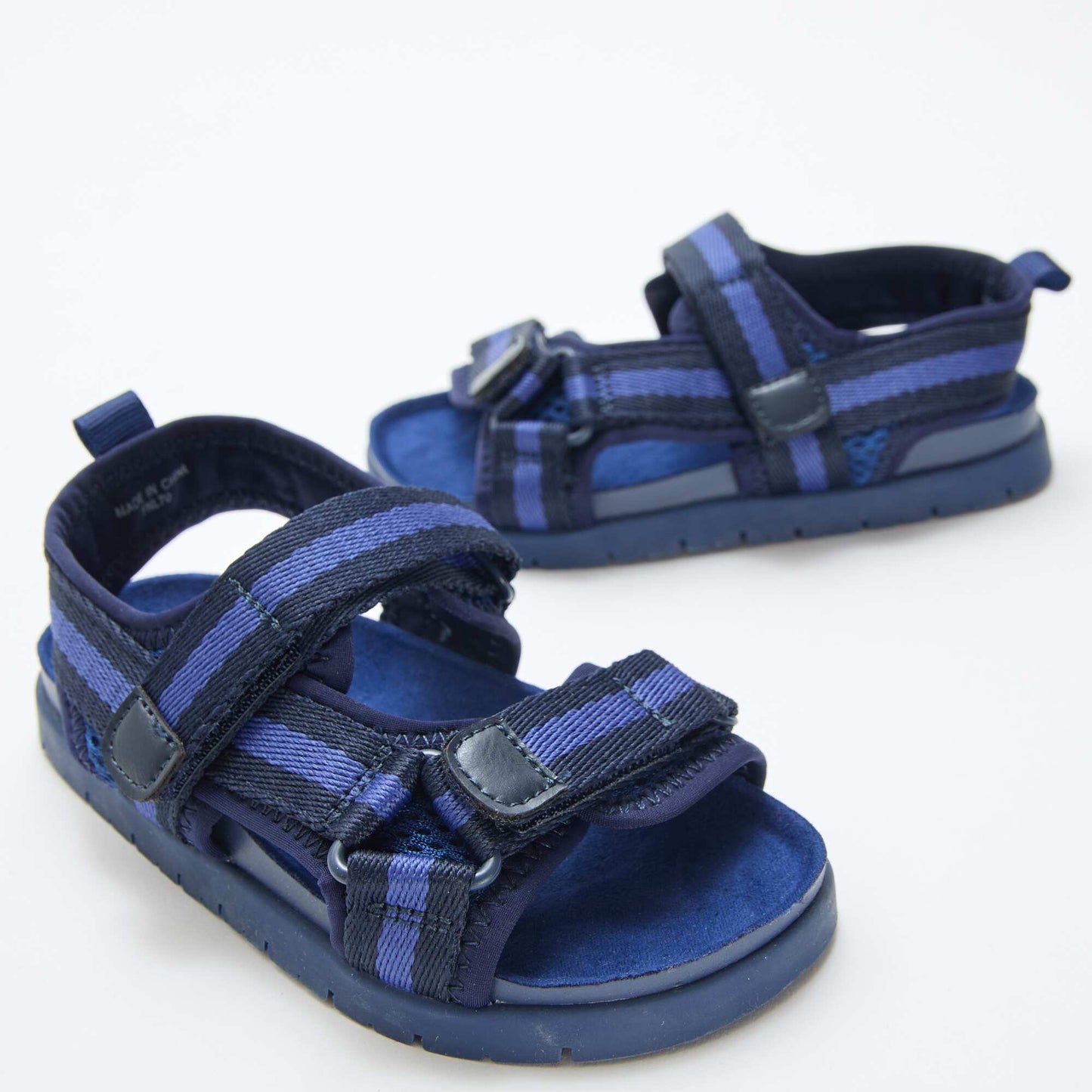 Blue Hook-and-Loop Sandals BLUE