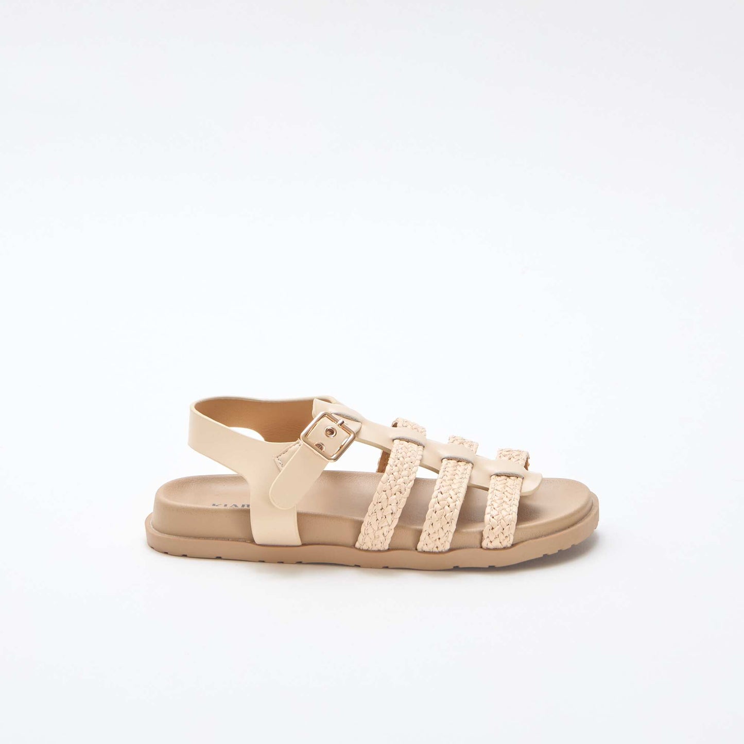 Straw Strap Sandals BEIGE