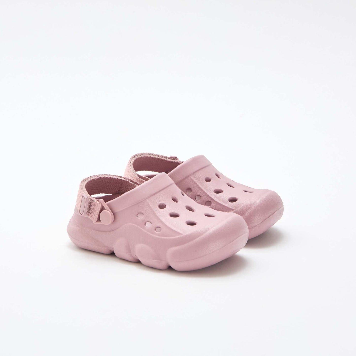 Solid Color Closed-Toe Beach Mules PINK