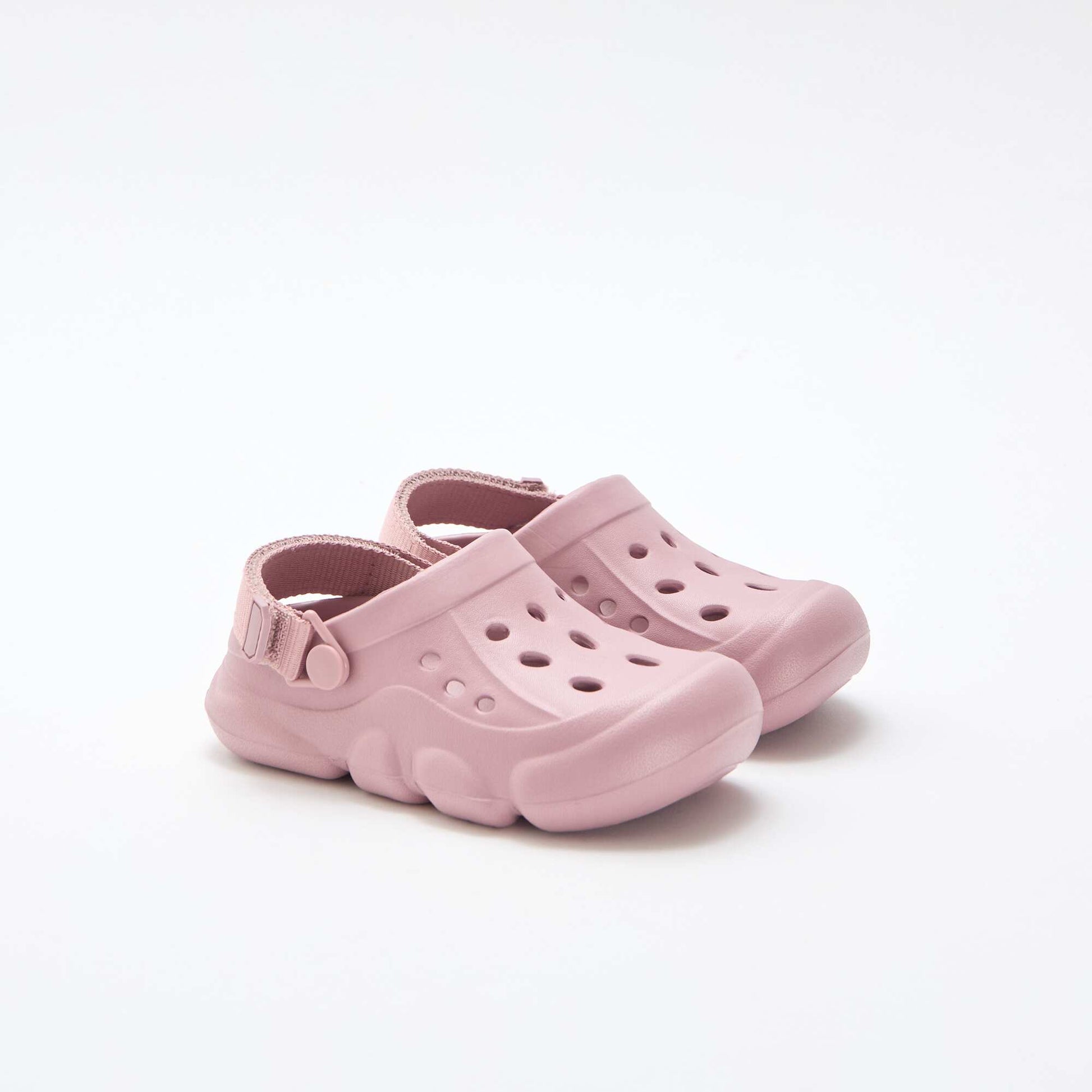 Solid Color Closed-Toe Beach Mules PINK