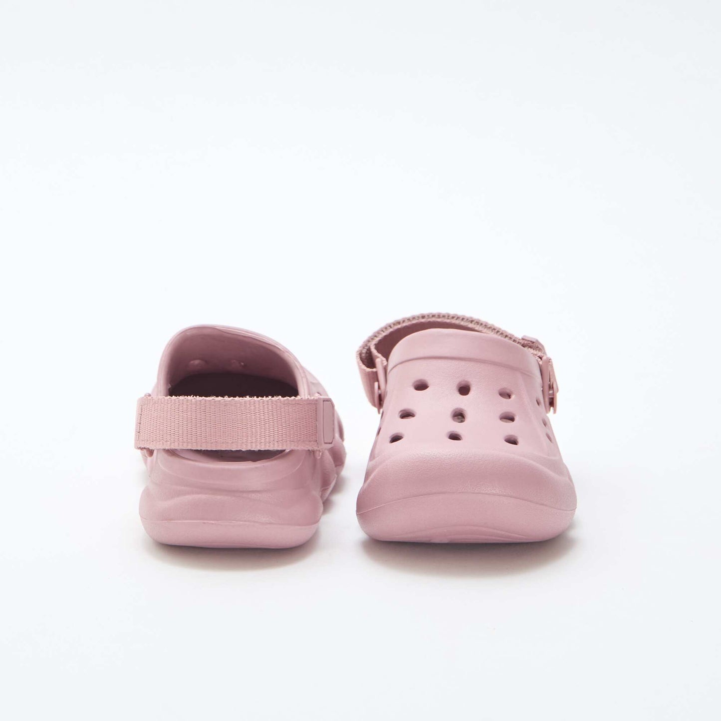 Solid Color Closed-Toe Beach Mules PINK