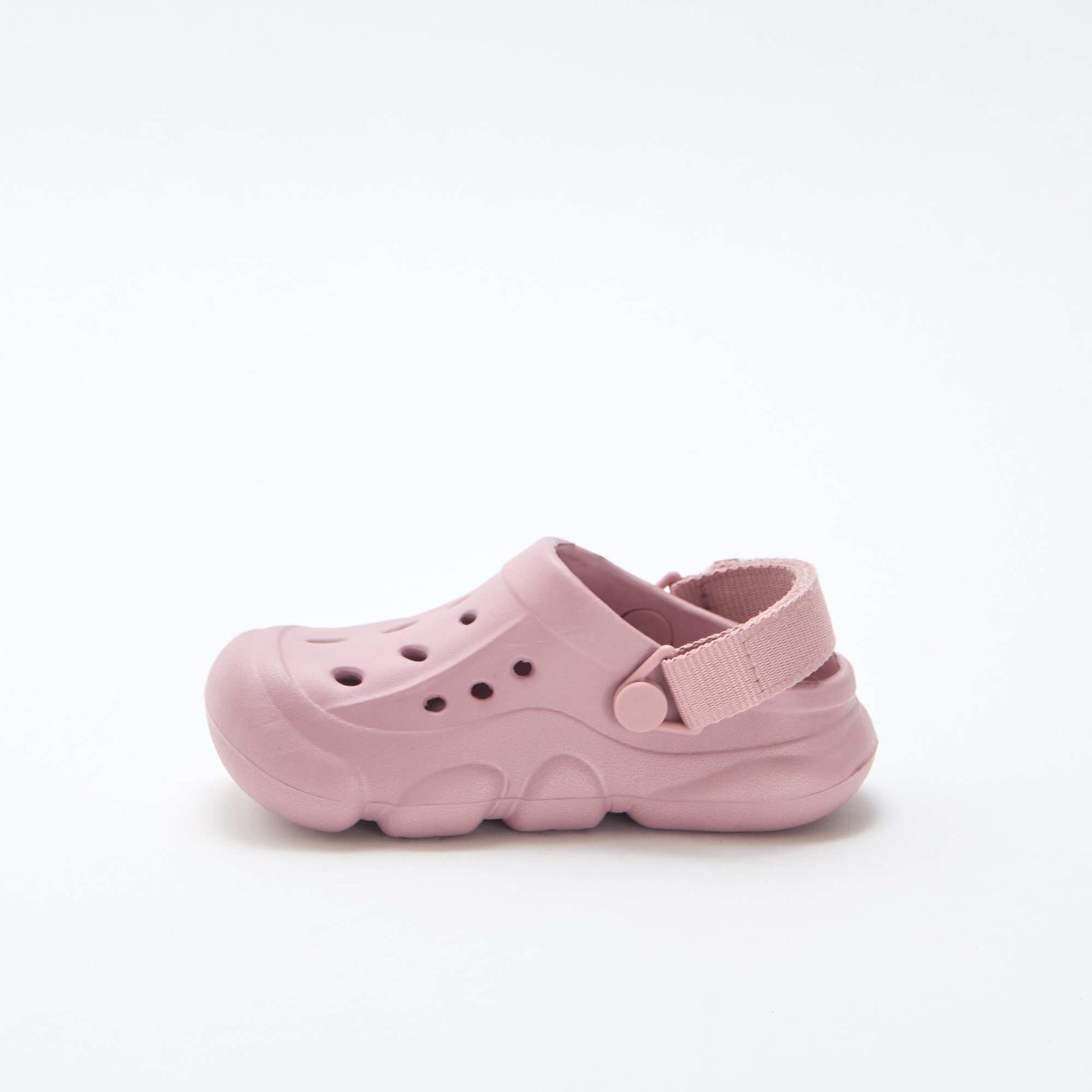 Solid Color Closed-Toe Beach Mules PINK