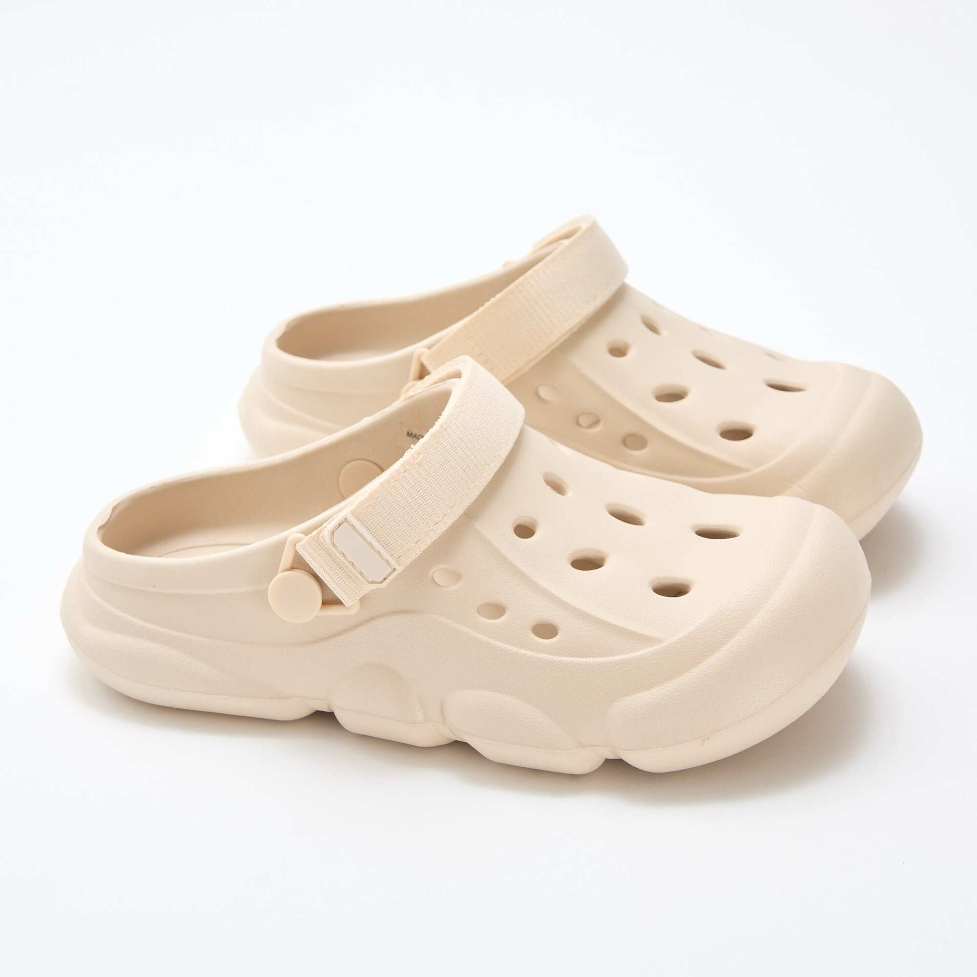 Closed-toe Beach Mules BEIGE