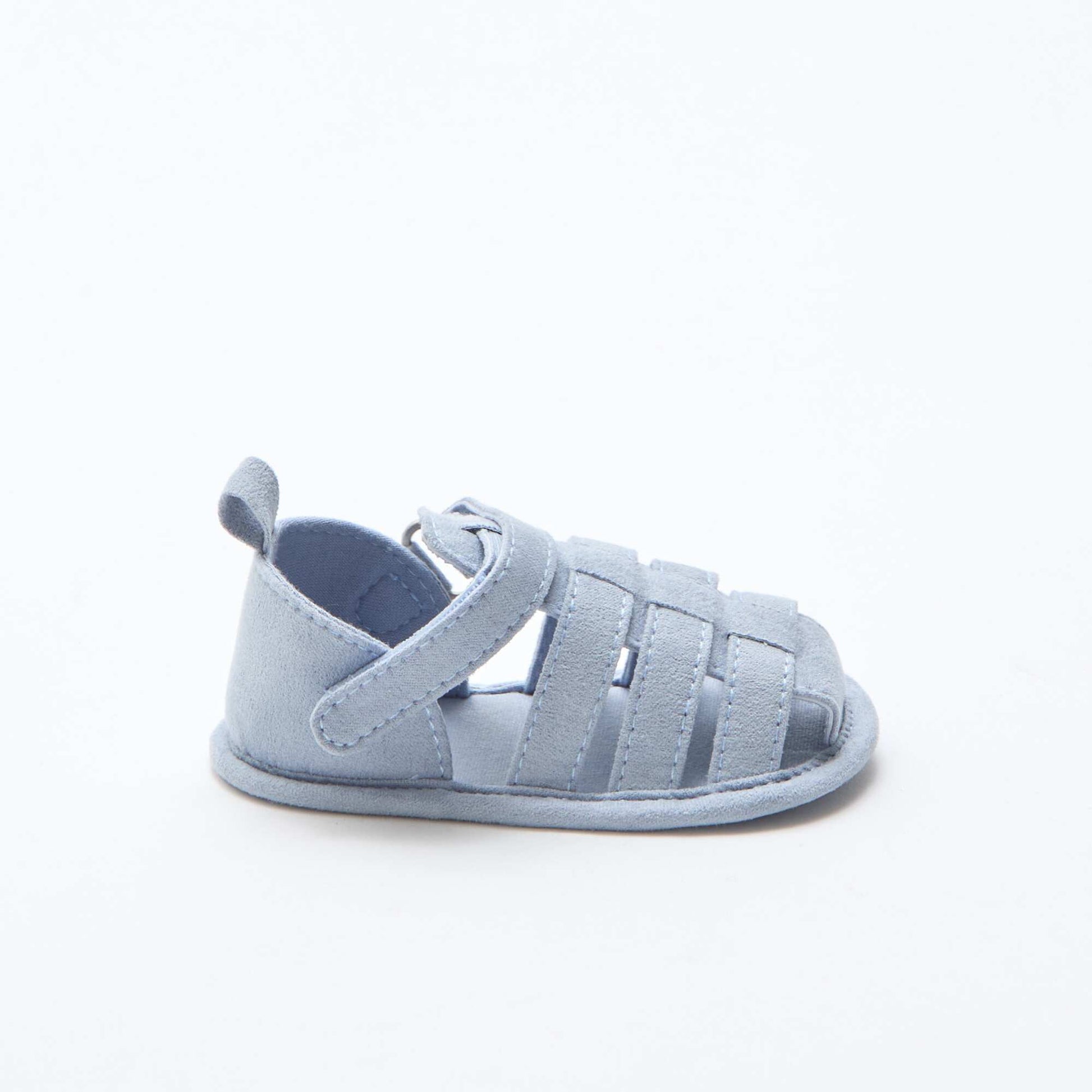 Pair of sandals with hook and loop fasteners GREEN