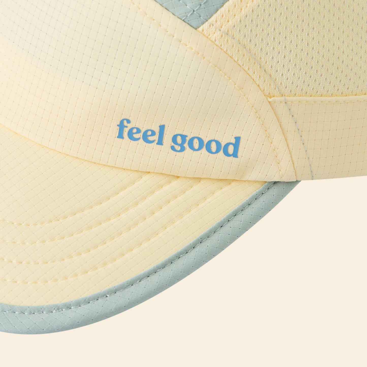 Running cap with flexible visor YELLOW