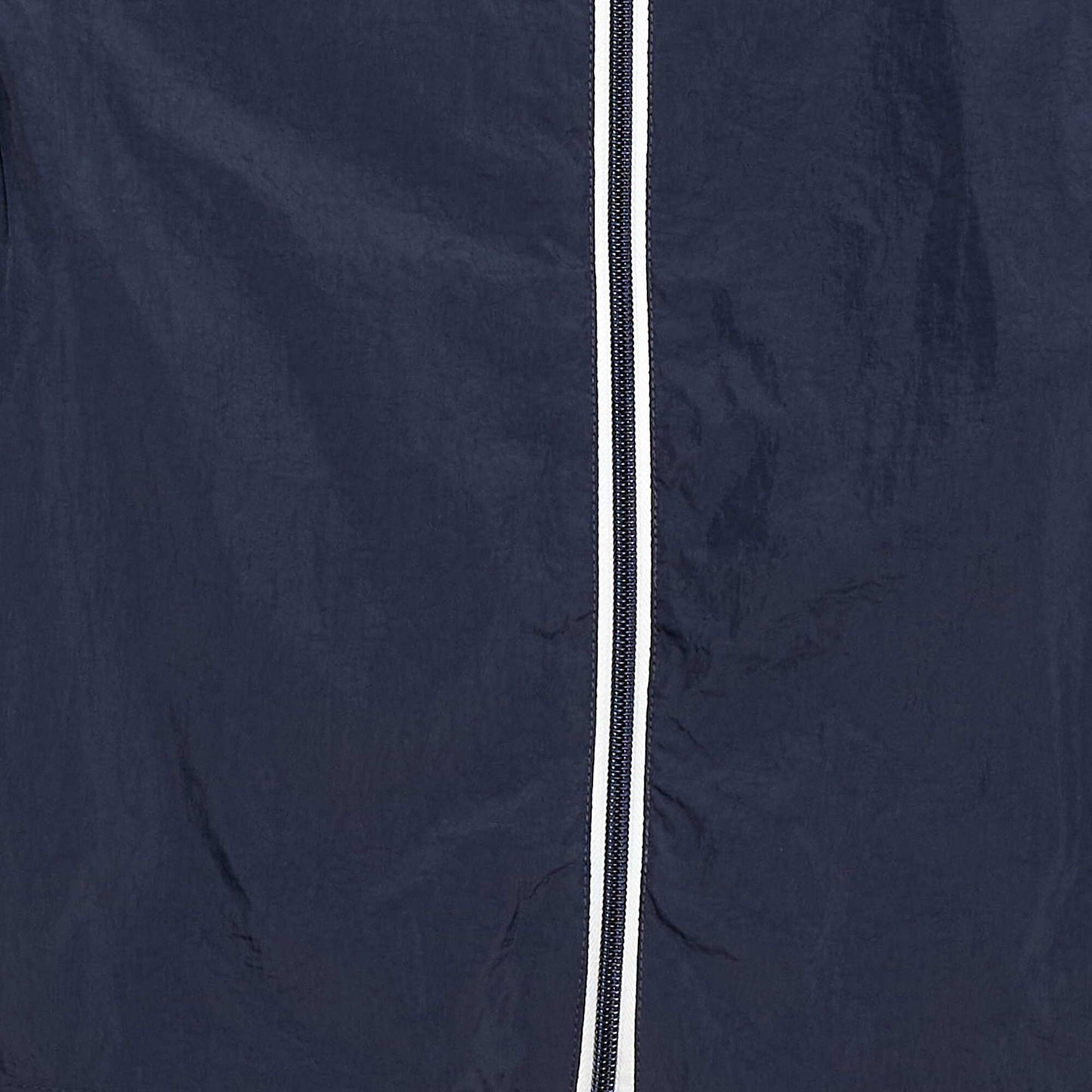 Plain Windbreaker That Folds Into Its Hood NAVY