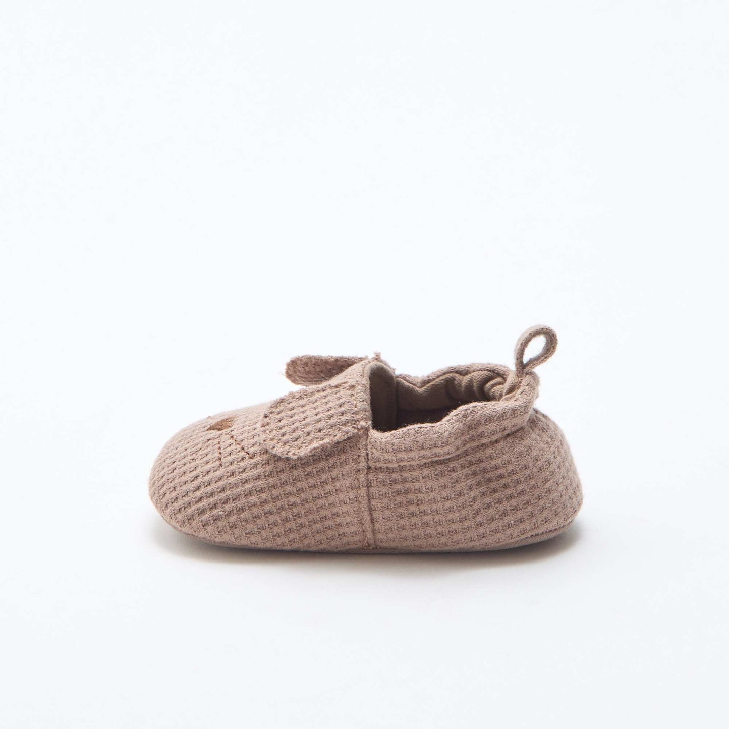 Cotton Gauze Booties with Animal Ears BROWN