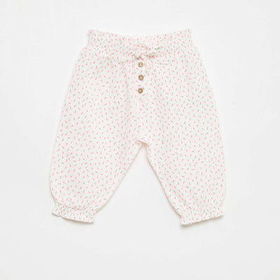 Cotton Jersey Harem Pants WHITE