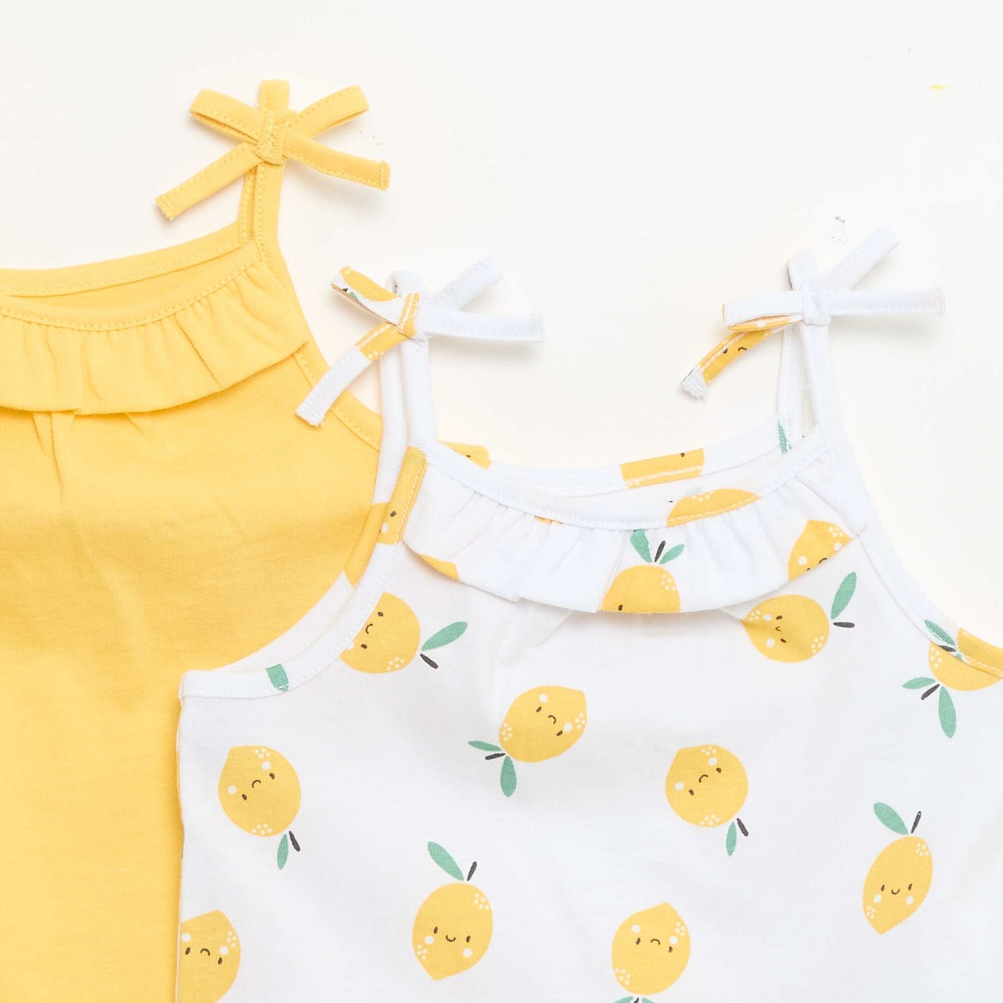 Pack of 2 Strap Tank Tops YELLOW