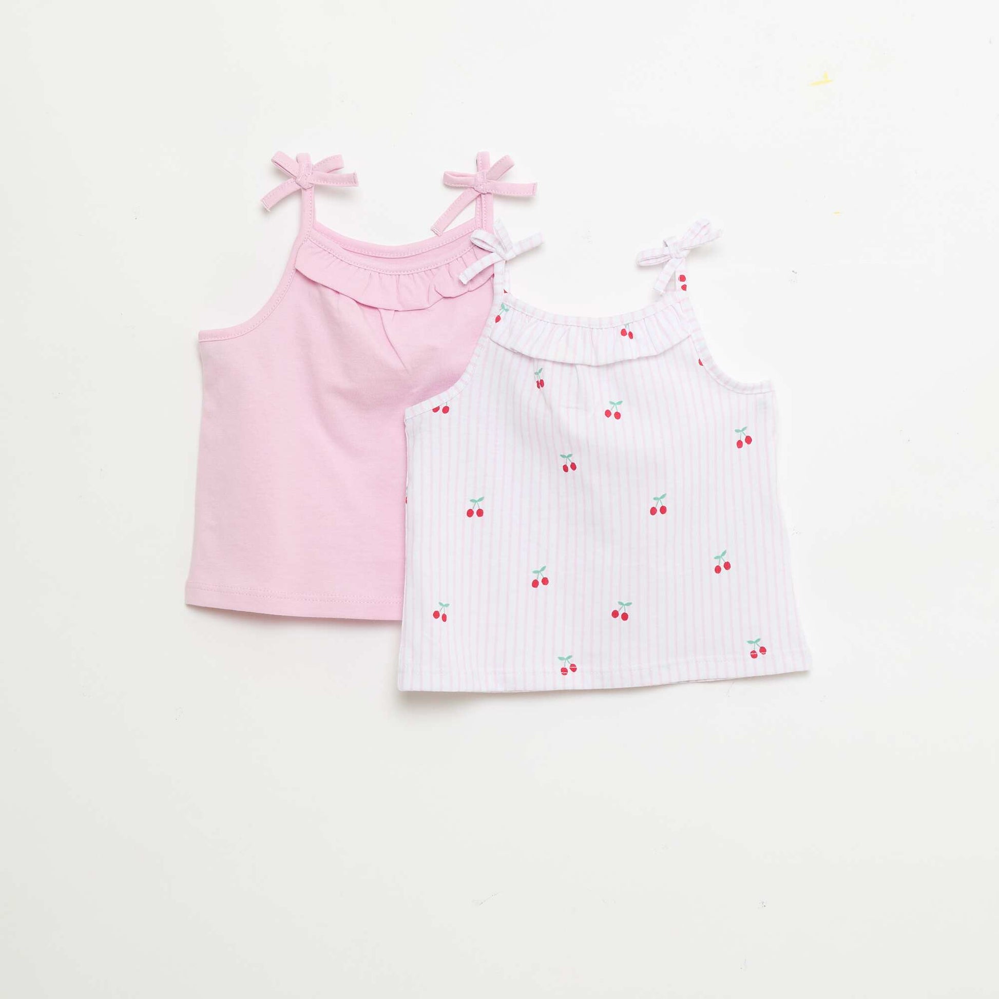 Pack of 2 Strap Tank Tops WHITE