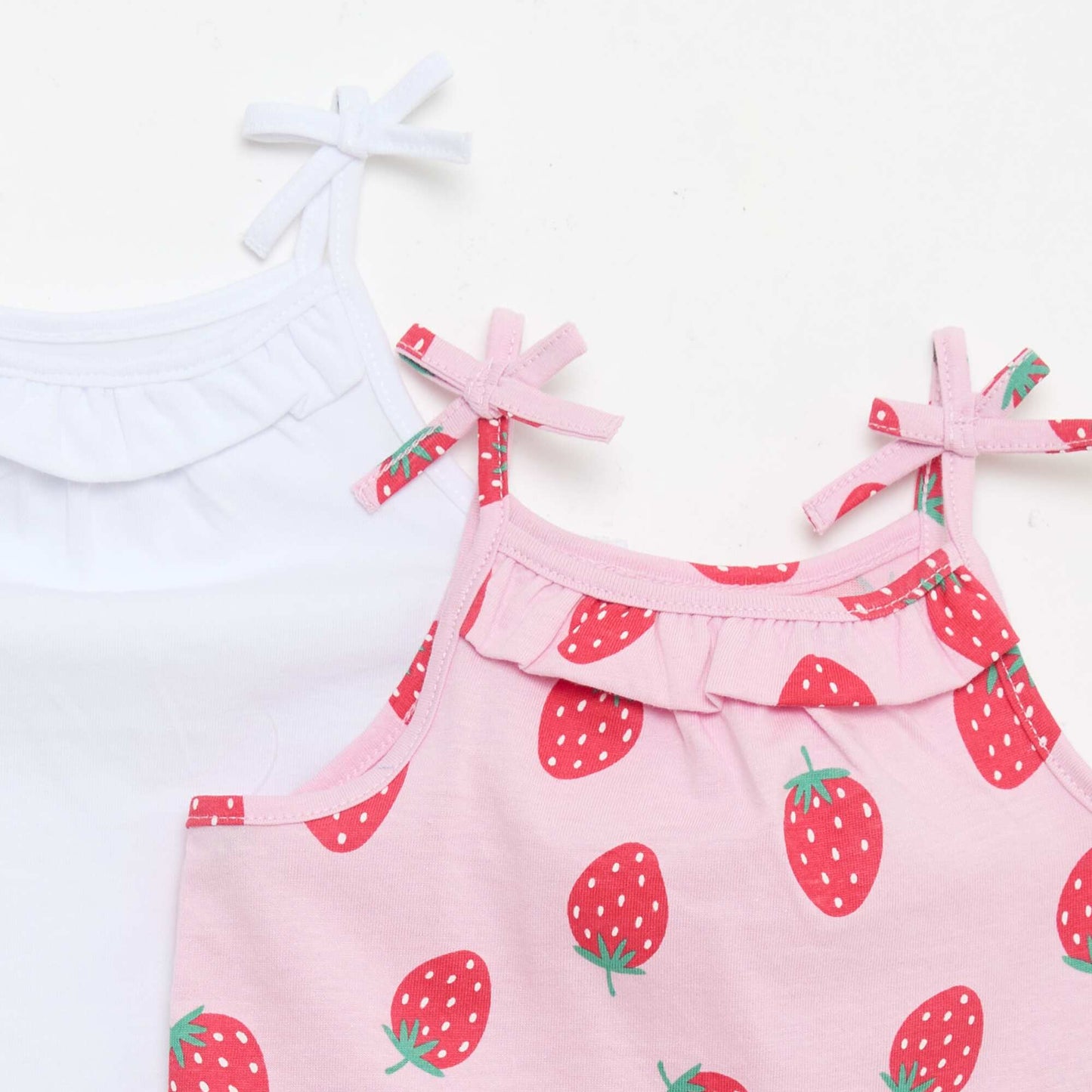 Pack of 2 Strap Tank Tops PINK
