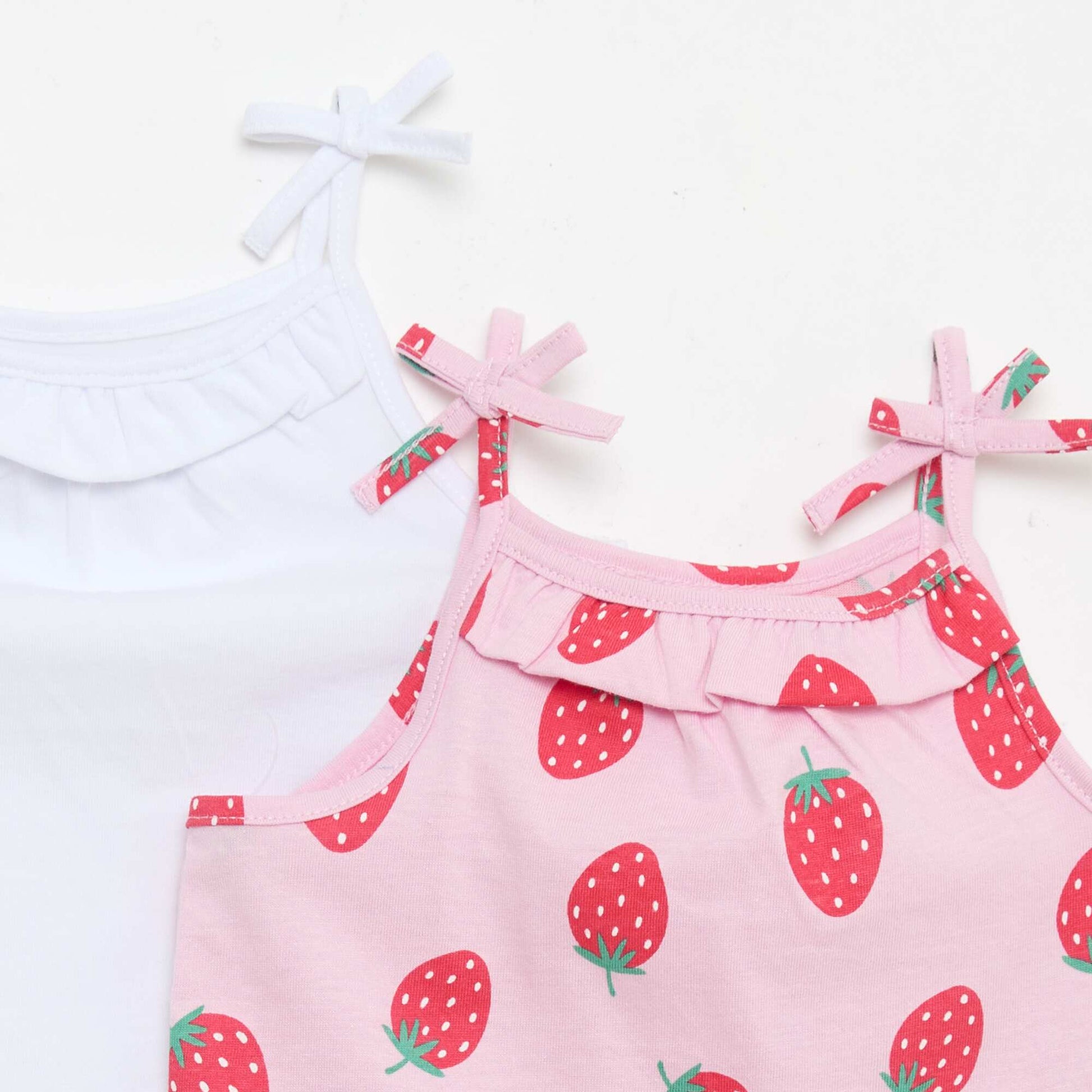 Pack of 2 Strap Tank Tops PINK